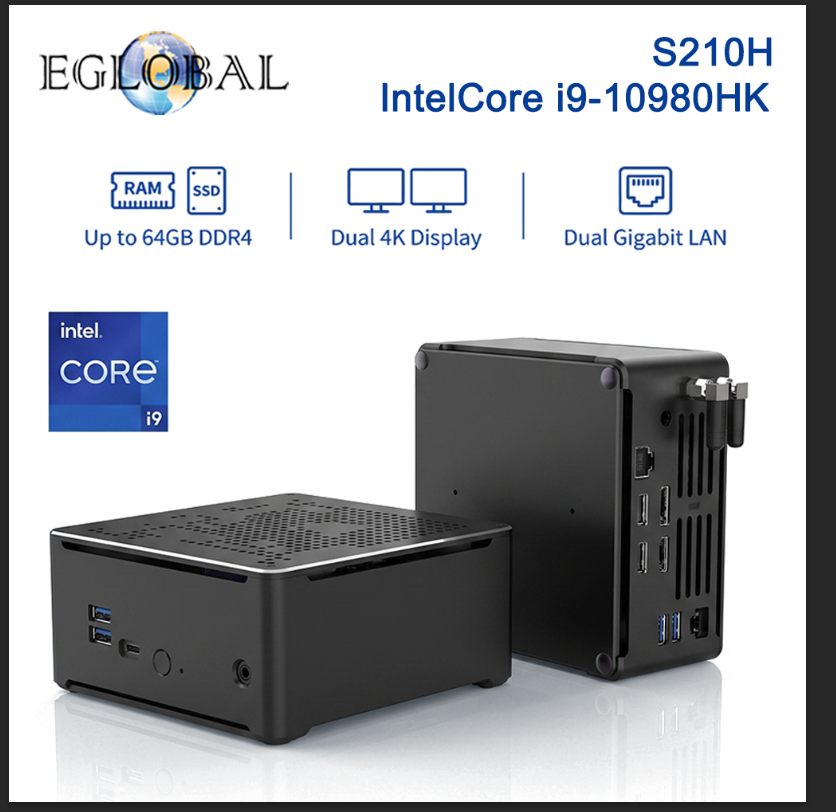 Ecc Ram Server - جهاز كمبيوتر مصغر EGLOBAL i9-10980HK (5.3