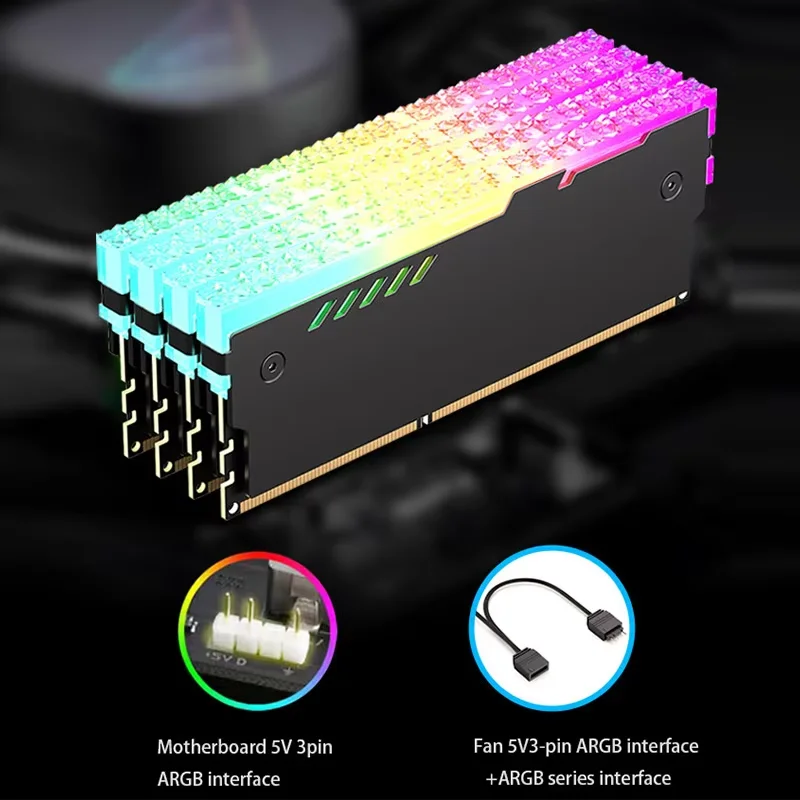 PC ذاكرة المبرد RM-1 RAM سترة  - مراجعة Ddr4 Desktop Ram وسعره