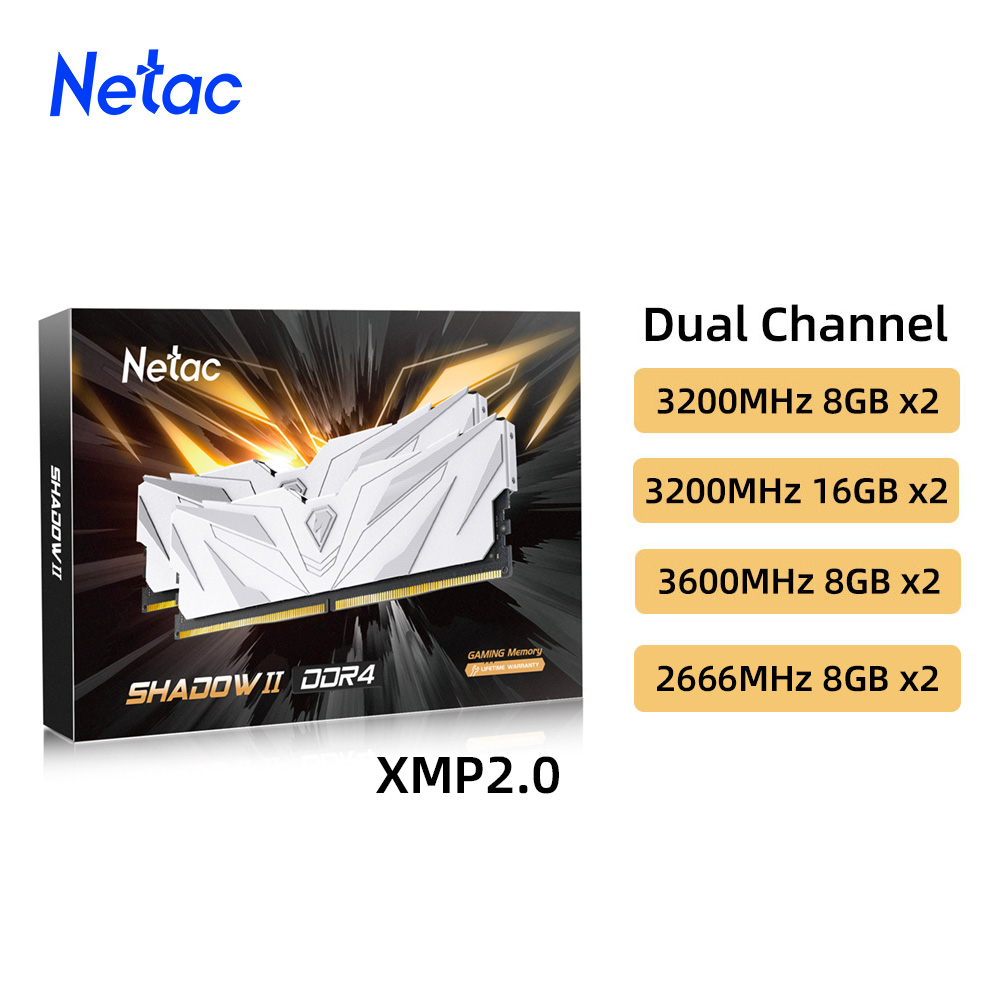 ذاكرة Netac-RAM للكمبيوتر الشخ - مراجعة Ddr4 3200 16Gb وسعره