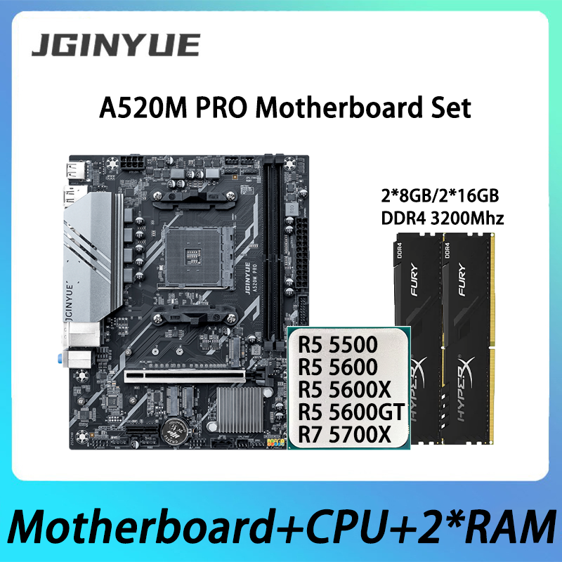 مجموعة اللوحة الأم JGINYUE A52 - مراجعة Ddr4 3200Mhz وسعره
