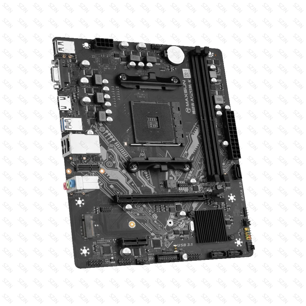 طقم لوحة أم MAXSUN A520M-K لمع - مراجعة Ddr4 3200Mhz وسعره